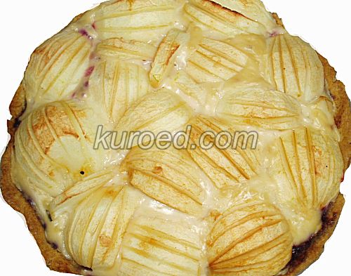 Эльзасский яблочный пирог, пошаговое приготовление - испечь до готовности
