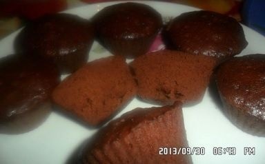 маленкие шоколадные кексы на растительном масле