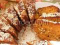 Морковный пирог с орехами и апельсиновой глазурью