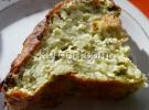 Кабачково-творожный  пирог с  зеленью 