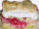 Пирог с вишнями и заварным кремом