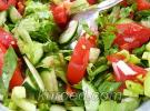 Летний салат из огурцов и помидоров