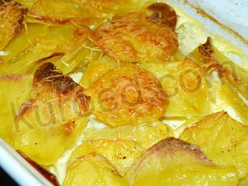 Горячий Gratin dauphinois