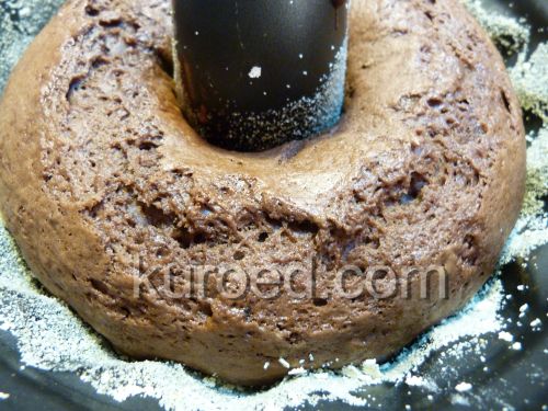шоколадно-медовый кекс, пошаговое приготовление - испечь до готовности