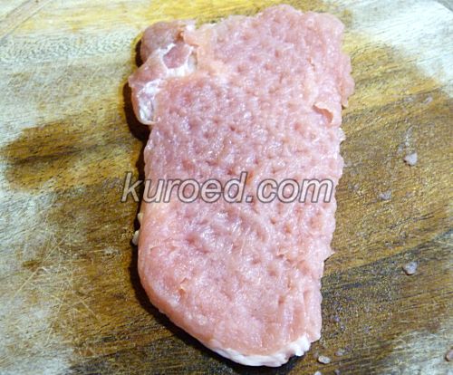 Отбивные из свинины, пошаговое приготовление  - Мясо отбить