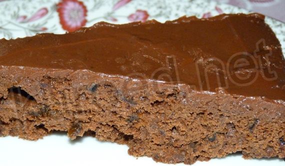 Торт-брауни Чернослив в шоколаде