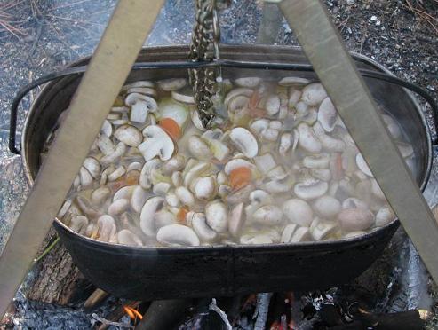 Царская уха, пошаговое приготовление - и грибы