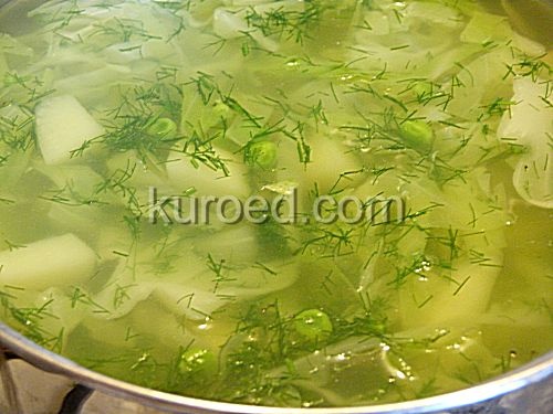 Моментальный овощной суп с капустой и фасолью