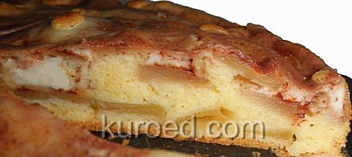 Быстрый яблочный пирог со сливочным кремом